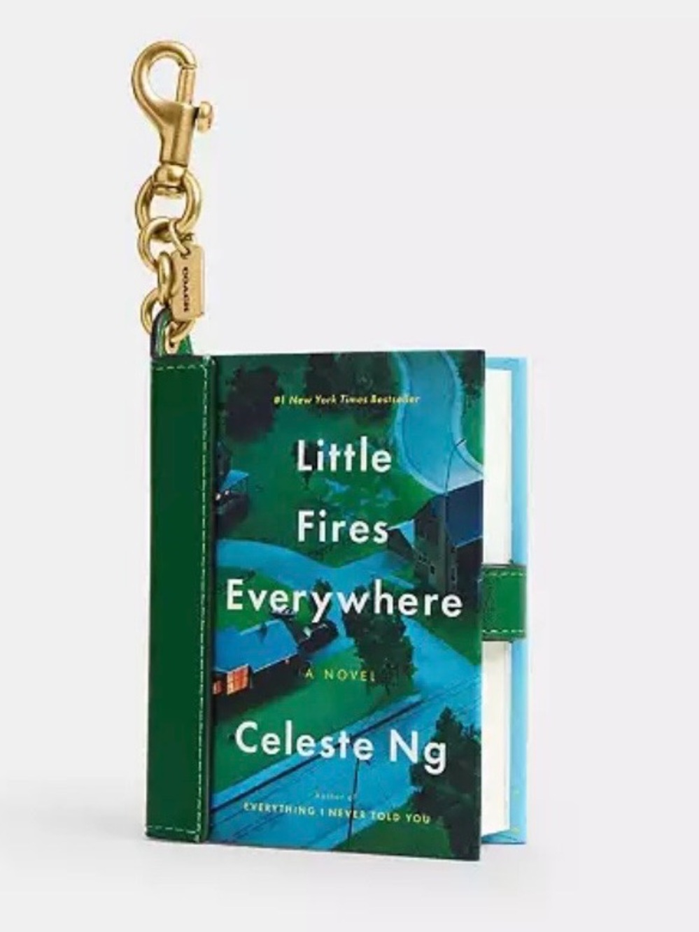 Coach Little Fires Everywhere Micro Book Bag Charm Keychain NWT